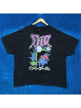 Nickelodeon Invader Zim Cartoon Mineral Wash T-Shirt Size 2X